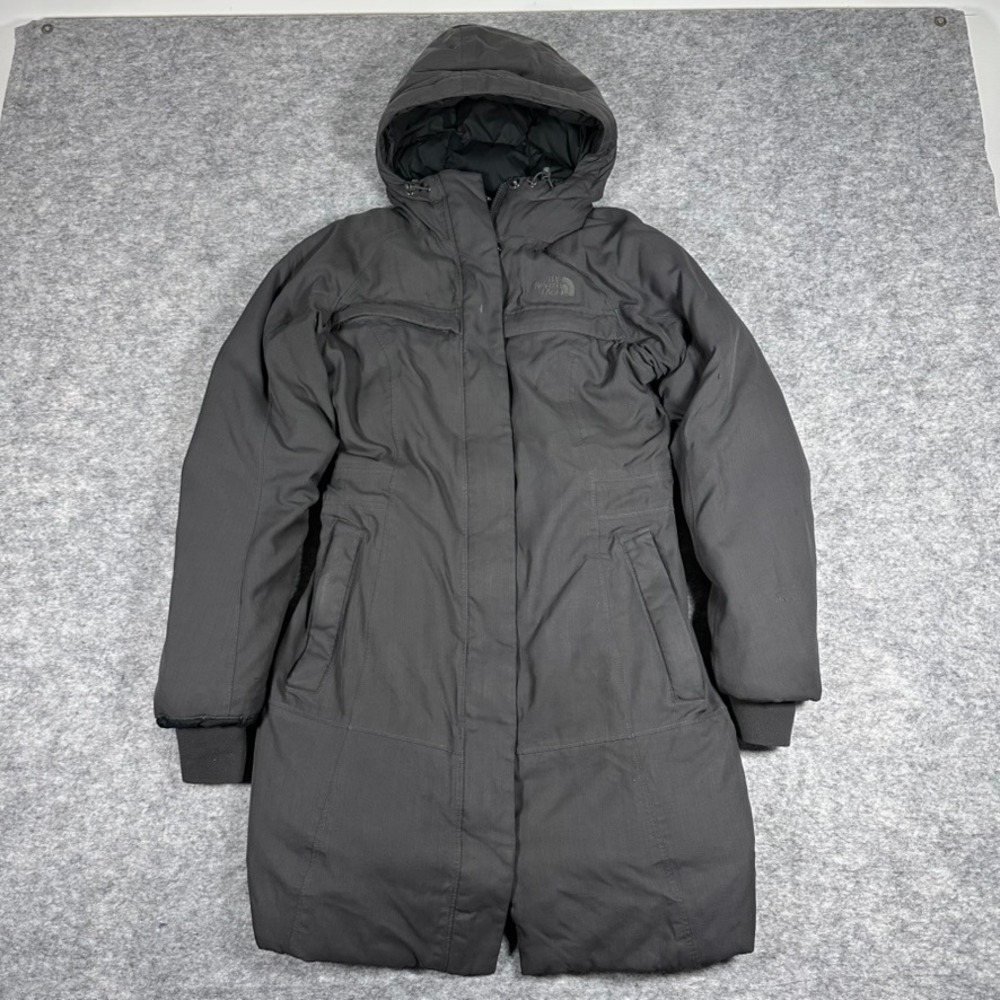 The‎ North Face Parka Jacket Gray Down Insulated Hooded Coat Womens XS